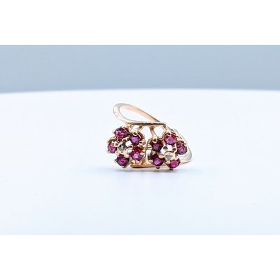 Ring .50ctw Rubies & Diamond 14ky Sz7 419110684 Ring .50ctw Rubies & Diamond 14ky Sz7 419110684