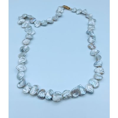 Necklace White Coin Pearls 11.30mm 17" 219120108 Necklace White Coin Pearls 11.30mm 17" 219120108