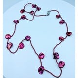  Necklace Red Coin Pearl 13.99mm 28" 219120106