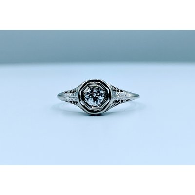 Ring Vintage Engagement .23ct 14kw Sz6 220010005 Ring Vintage Engagement .23ct 14kw Sz6 220010005