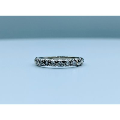 Ring Vintage .10ctw Diamond Band 18kw Sz5.25 220010006 Ring Vintage .10ctw Diamond Band 18kw Sz5.25 220010006