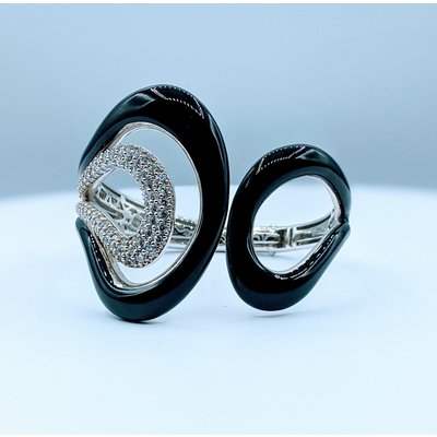 Bracelet Belle Etoile Black Enamel & Cz SS 219120043 Bracelet Belle Etoile Black Enamel & Cz SS 219120043