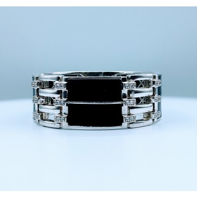Bracelet Belle Etoile Black Rubber & Cz SS 219120036 Bracelet Belle Etoile Black Rubber & Cz SS 219120036