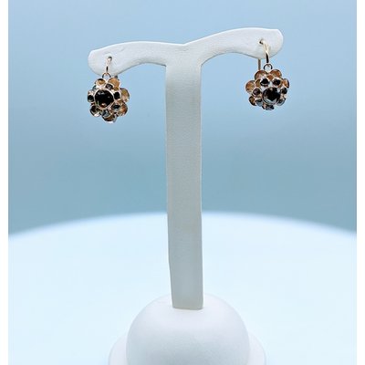 Earrings Vintage Rose Cut .80ctw Diamond Drop 14ky 220010028 Earrings Vintage Rose Cut .80ctw Diamond Drop 14ky 220010028