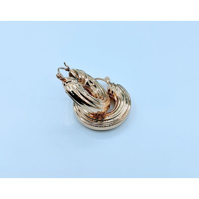 Earrings Thick Hoop 14ky 120010025 Earrings Thick Hoop 14ky 120010025