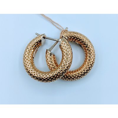 Earrings Thick Hoop 14ky 120010024 Earrings Thick Hoop 14ky 120010024