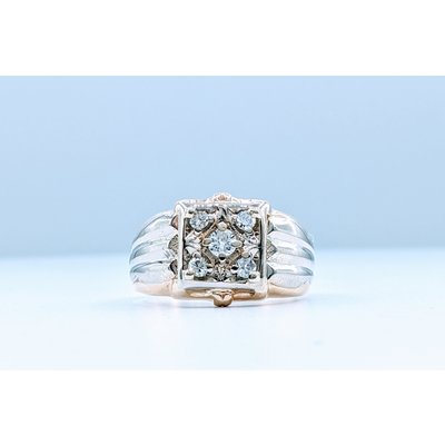 Ring .29ctw Mens Cluster Diamond Ring 10ky Sz9.75 419110812 Ring .29ctw Mens Cluster Diamond Ring 10ky Sz9.75 419110812