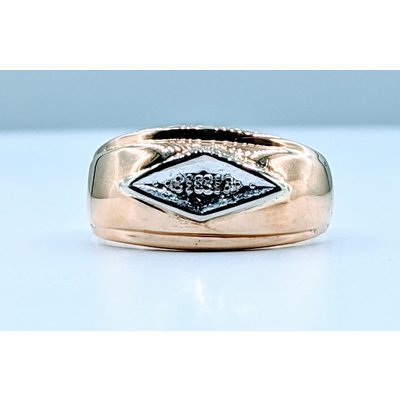 Ring .03ctw Diamond Melee Band 14k Two Tone Sz6.75 419110804 Ring .03ctw Diamond Melee Band 14k Two Tone Sz6.75 419110804