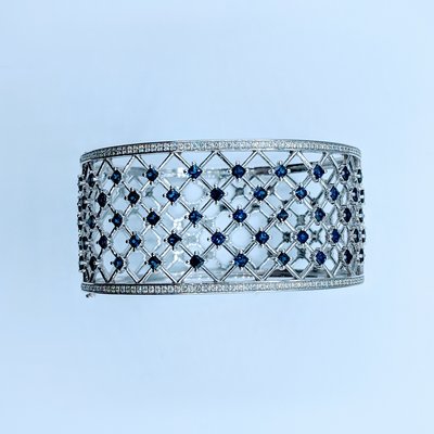 Bracelet Sapphire(6.42ctw)Diamond(.94ctw)14kw 220010036 Bracelet Sapphire(6.42ctw)Diamond(.94ctw)14kw 220010036
