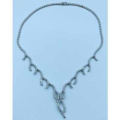 Necklace 18" 4.25ctw Diamond 18kw 220010038 Necklace 18" 4.25ctw Diamond 18kw 220010038