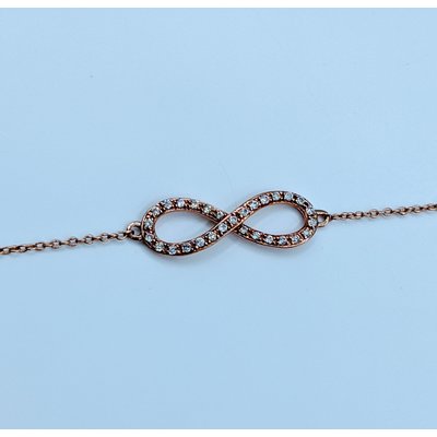 Bracelet Infinity Diamond .12ctw 14kr 7-8" 220010061-39 Bracelet Infinity Diamond .12ctw 14kr 7-8" 220010061-39