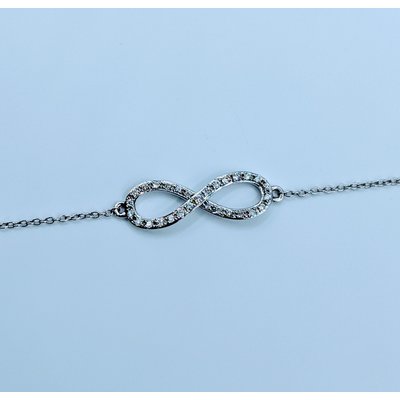 Bracelet Infinity Diamond .12ctw 14kw 7-8" 220010059-37 Bracelet Infinity Diamond .12ctw 14kw 7-8" 220010059-37