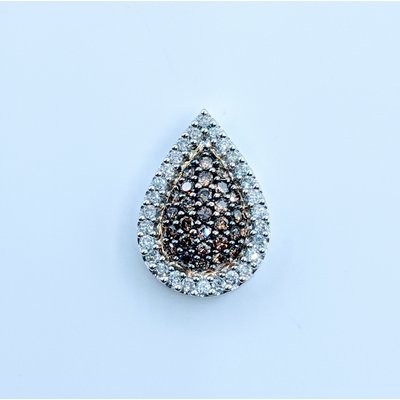 Pendant .50ctw Chocolate & White Diamond 14kw Pendant .50ctw Chocolate & White Diamond 14kw