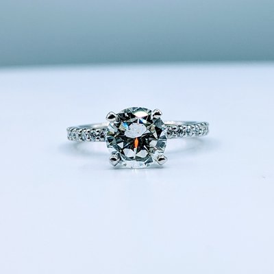 Ring Diamond Engagement 1.64ct Ctr J SI2 14kw Sz6 220020073 Ring Diamond Engagement 1.64ct Ctr J SI2 14kw Sz6 220020073