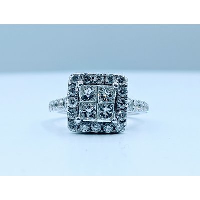 Ring 1.00ctw Diamond 14kw Sz4.25 120030016 Ring 1.00ctw Diamond 14kw Sz4.25 120030016