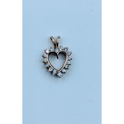 Pendant 1/5ctw Diamond Heart 14ky 120030034 Pendant 1/5ctw Diamond Heart 14ky 120030034