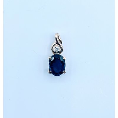 Pendant 7.5x6mm Iolite 14ky 120030061 Pendant 7.5x6mm Iolite 14ky 120030061