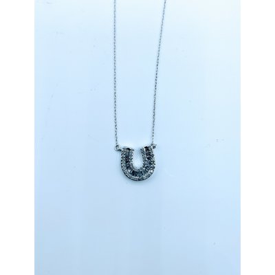 Pendant .25ctw Diamond Horseshoe 10kw 18" 120030064 Pendant .25ctw Diamond Horseshoe 10kw 18" 120030064