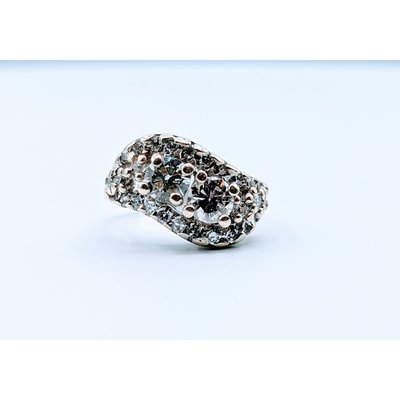 Ring 1.00ctw Diamond Vintage 14kw Sz 6 Ring 1.00ctw Diamond Vintage 14kw Sz 6