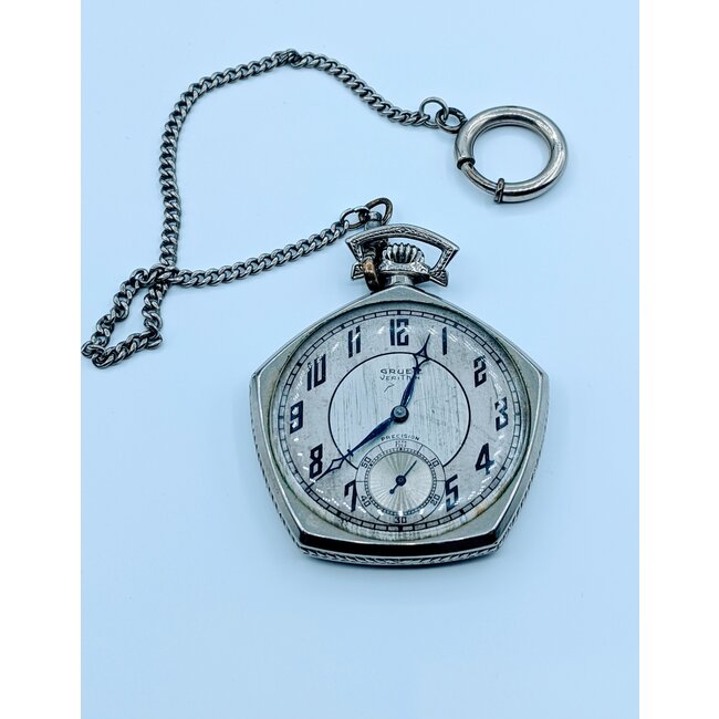 Watch Gruen Pentagon Pocketwatch 14k Reinforced 220020111