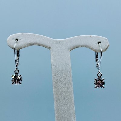 Earrings 1.0ctw Lever Back Diamond Dangle 14kw 220030014 Earrings 1.0ctw Lever Back Diamond Dangle 14kw 220030014