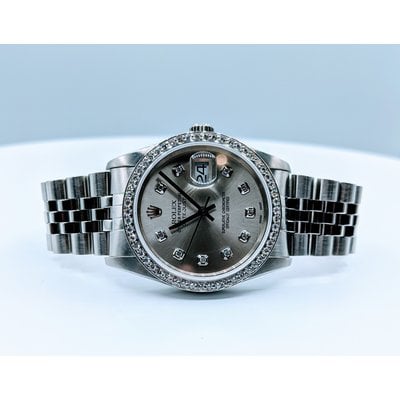 Watch Rolex 16220 Diamond Datejust Yr. 1988 36mm 1.00ctw 320030003 Watch Rolex 16220 Diamond Datejust Yr. 1988 36mm 1.00ctw 320030003