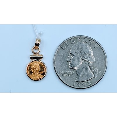 Pendant Ronald Reagan 24kt Coin 220030014 Pendant Ronald Reagan 24kt Coin 220030014