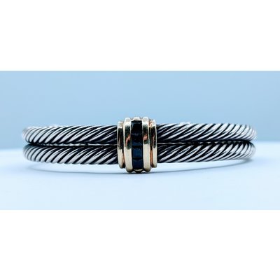 Bracelet David Yurman Cable .50ctw Sapphire 14ky 120020018 Bracelet David Yurman Cable .50ctw Sapphire 14ky 120020018
