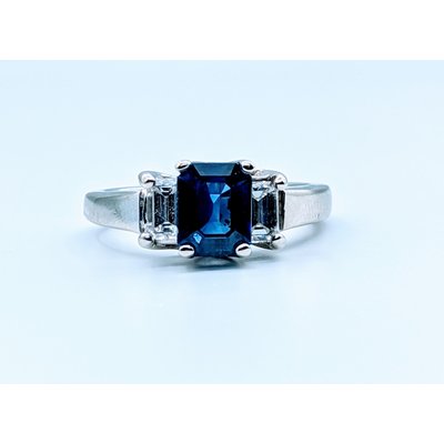 Ring Sapphire 1.32ct & Diamond .48ctw 14kw Sz5.5 219120081 Ring Sapphire 1.32ct & Diamond .48ctw 14kw Sz5.5 219120081