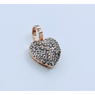 Pendant Heart 1.0ctw Diamond 14ky 120050104 Pendant Heart 1.0ctw Diamond 14ky 120050104