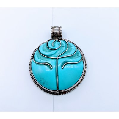 Pendant Syn Turquoise Silver 120050142 Pendant Syn Turquoise Silver 120050142