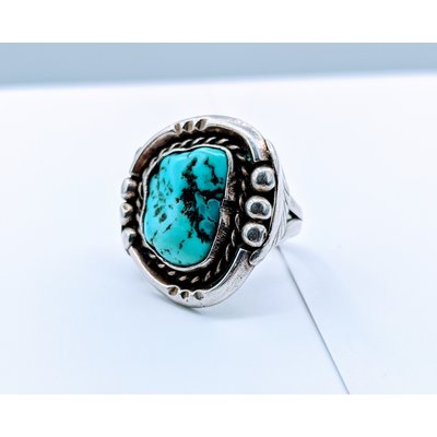 Ring Turquoise Silver Sz9.5 120050145 Ring Turquoise Silver Sz9.5 120050145
