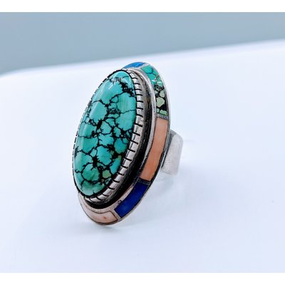 Ring Turquoise Silver Sz7 120050141 Ring Turquoise Silver Sz7 120050141