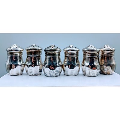 Salt and Pepper Shakers Silver 120050146 Salt and Pepper Shakers Silver 120050146