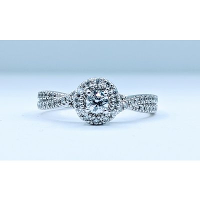 Ring .14ctw Round Diamond .20ctw Diamond 10kw Sz4 120050116 Ring .14ctw Round Diamond .20ctw Diamond 10kw Sz4 120050116