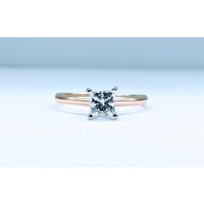 Ring .70ct Princess Diamond 14ky Sz7.25 120050101 Ring .70ct Princess Diamond 14ky Sz7.25 120050101
