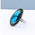 Ring Native American Turquoise SS Sz8 220090001