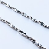  Necklace Twist S-Link 4mm Silver 24" 121020016