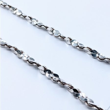 Necklace Twist S-Link 4mm Silver 24" 121020016