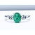 Ring 1.00ct Emerald .40ctw Diamond Platinum Sz6.5 120090126
