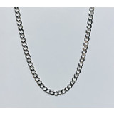  Necklace Curb 8mm Silver 22" 121050080