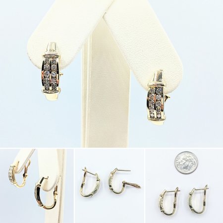 Earrings .60ctw Diamond 14ky 20x6mm 121060355