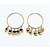 Earrings Hoop Dangle 14ky 1" 121070030