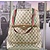 Handbag Gucci Tote Bag Light Brown PVC 121080025