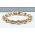 Bracelet Double Ring Charm 14ky 7.75" 221090027