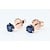 Earrings Stud .62ctw Round Sapphire 14kr 121090289