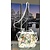 Handbag Gucci Flora Canvas Leather White Multicolor 121100050
