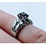 Ring .20ctw Diamond  1.64 Spinel 14kw Sz6 121040099