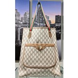  Handbag Gucci Plus GG Pattern Sherry Tote PVC Leather 121100057
