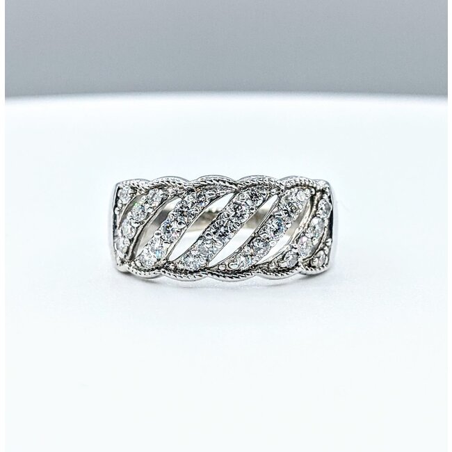Ring .50ctw Round Diamonds 14kw Sz6.75 221110037